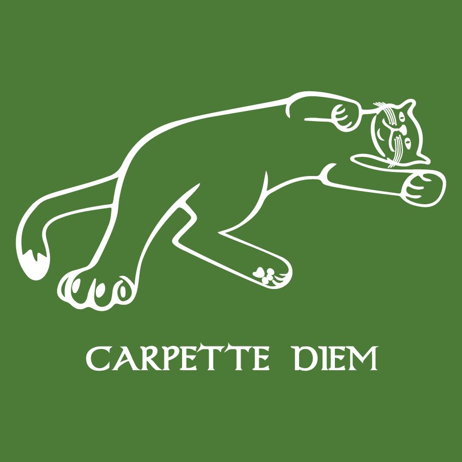 T-shirt homme « Carpette diem », Tissu vert