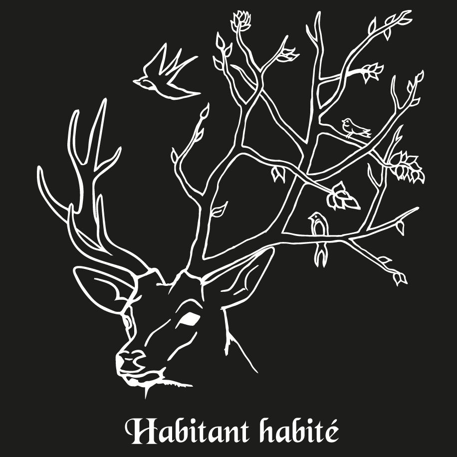 T-shirt homme « Habitant habité », Tissu noir
