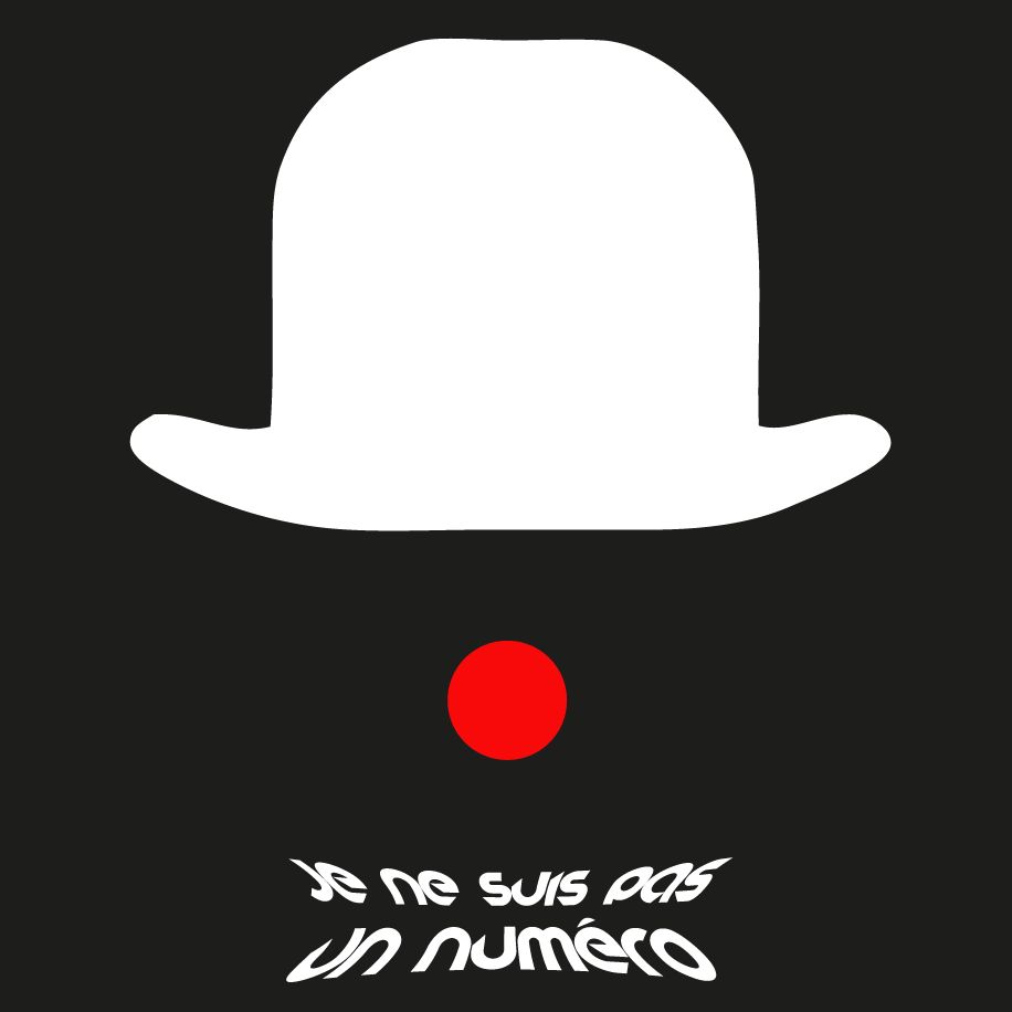 T-shirt homme « Je ne suis pas un numéro », Tissu noir