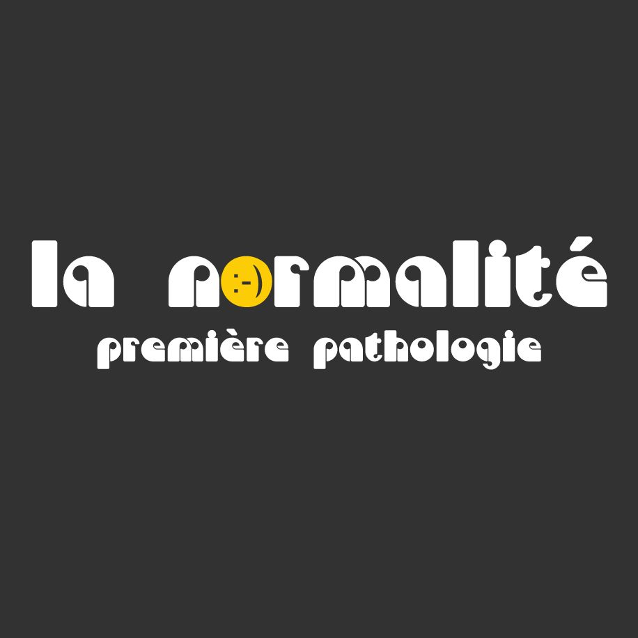 T-shirt homme « La normalité première pathologie », Tissu gris