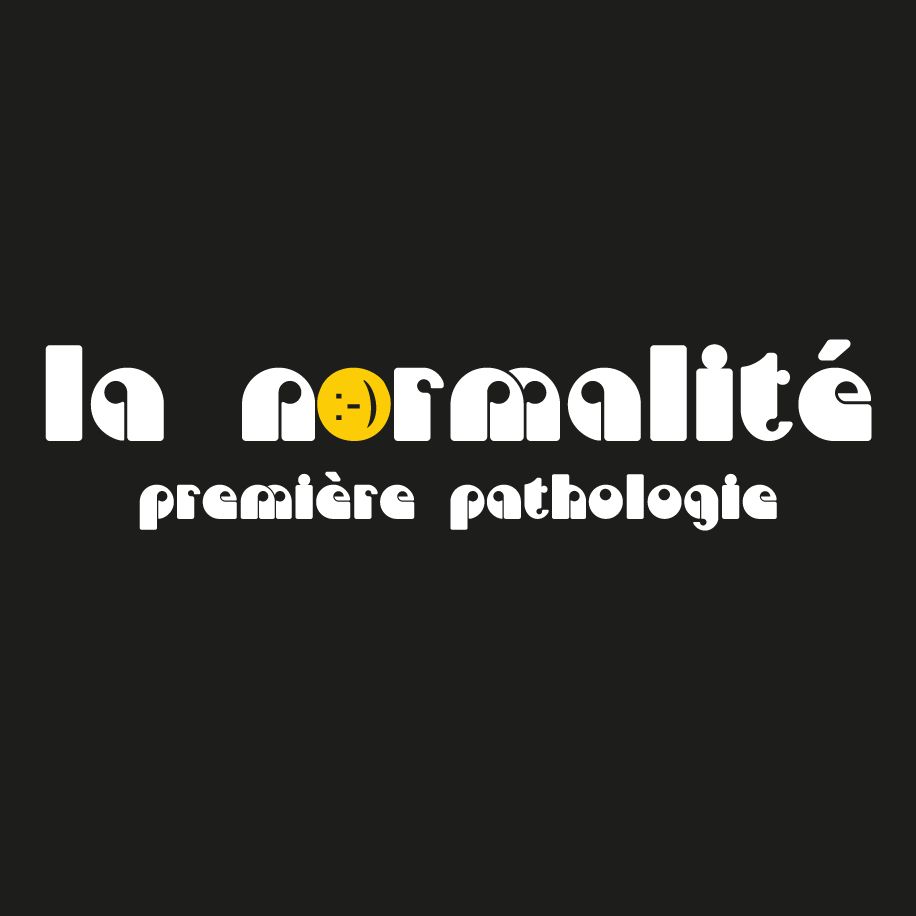 T-shirt homme « La normalité première pathologie », Tissu noir