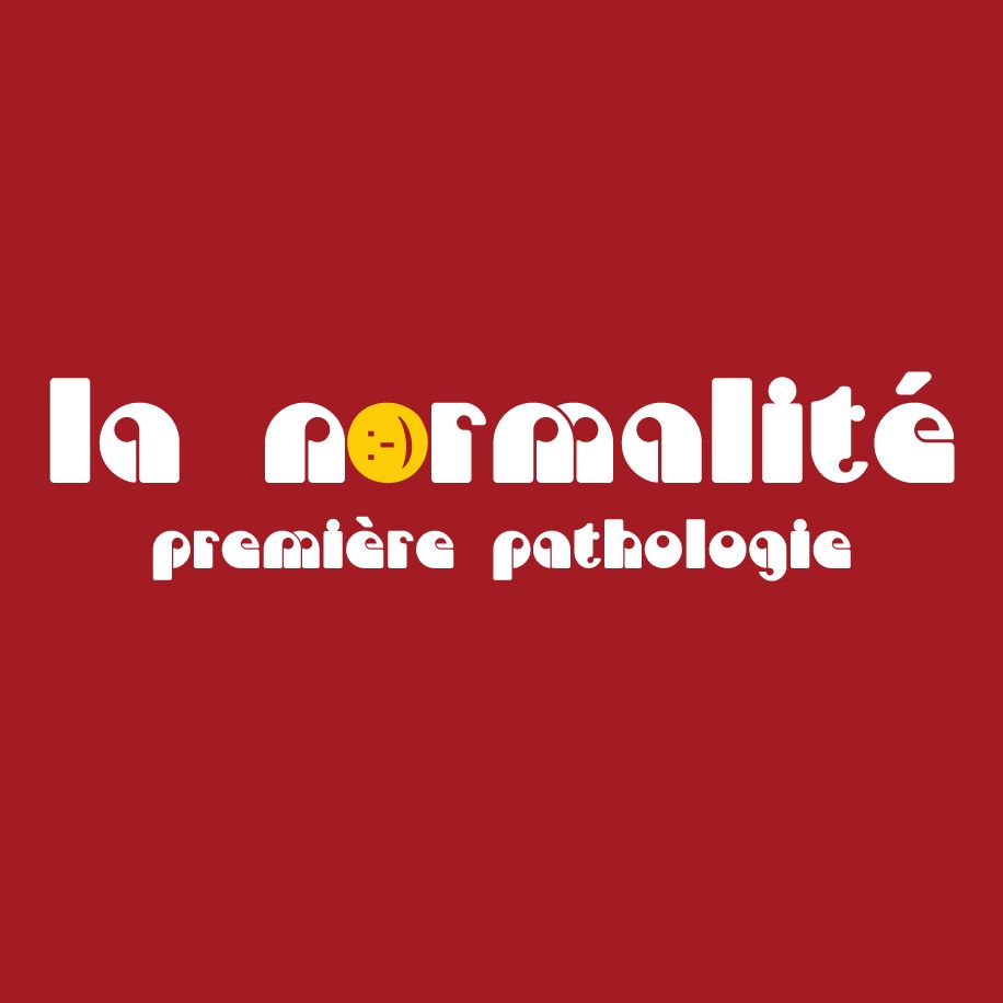 T-shirt homme « La normalité première pathologie », Tissu rouge