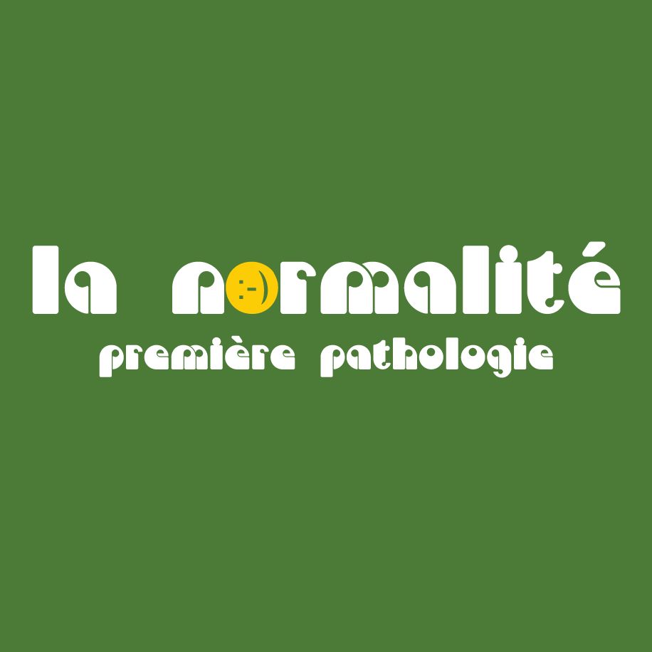 T-shirt homme « La normalité première pathologie », Tissu vert