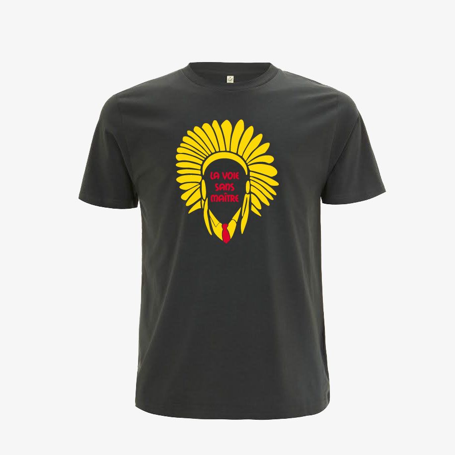 T-shirt homme « La voix sans maître », Tissu gris