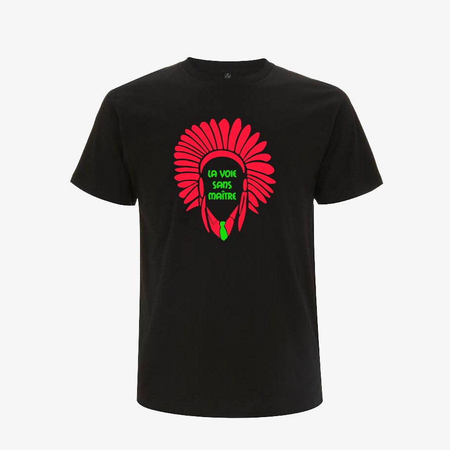 T-shirt homme « La voix sans maître », Tissu noir