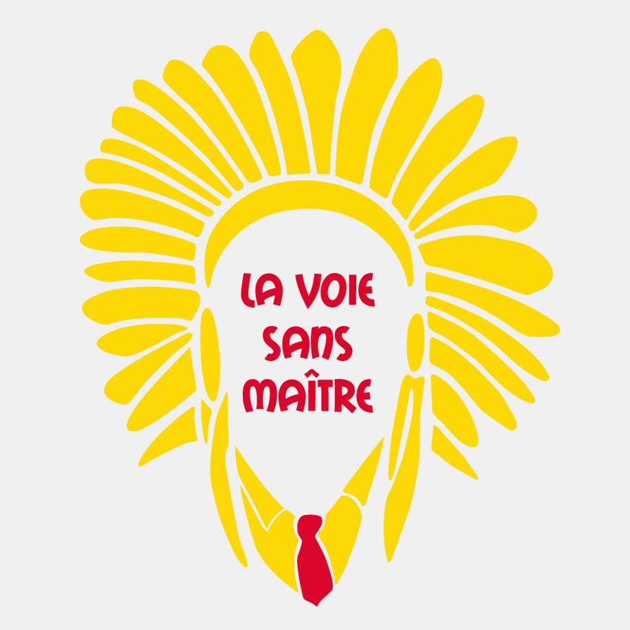 T-shirt femme « La voix sans maître », Tissu blanc