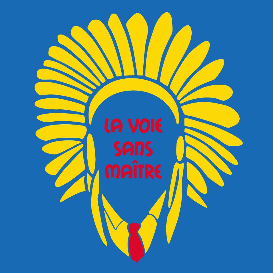 T-shirt homme « La voix sans maître », Tissu bleu