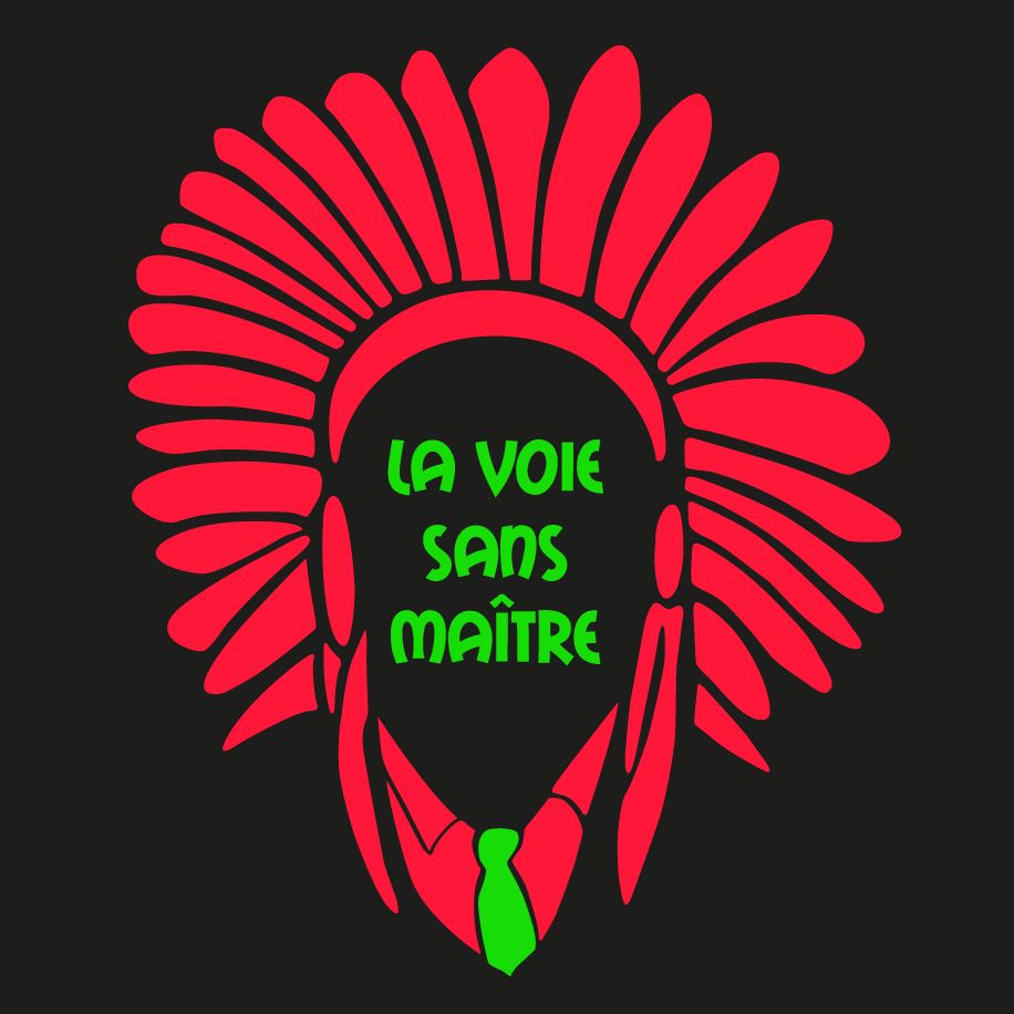 T-shirt femme « La voix sans maître », Tissu noir