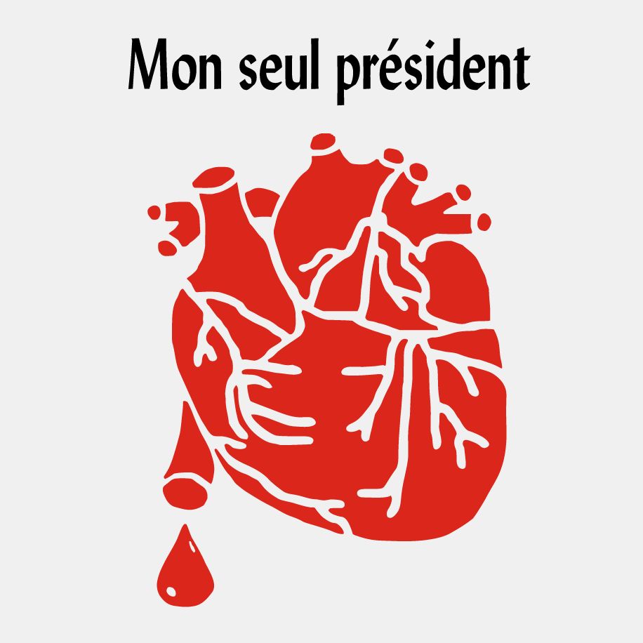 T-shirt homme « Mon seul président », Tissu blanc