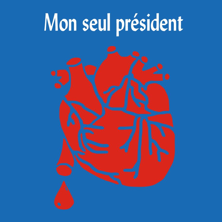 T-shirt homme « Mon seul président », Tissu bleu