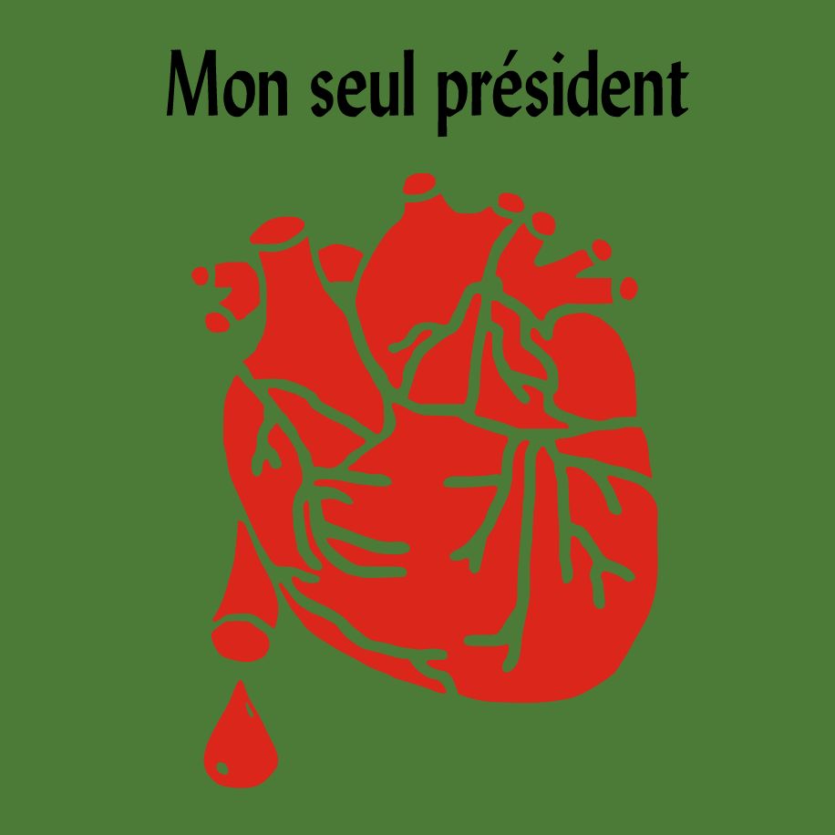 T-shirt homme « Mon seul président », Tissu vert